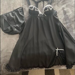 Cute black nighty. Bought  for that special occasion and never wore.